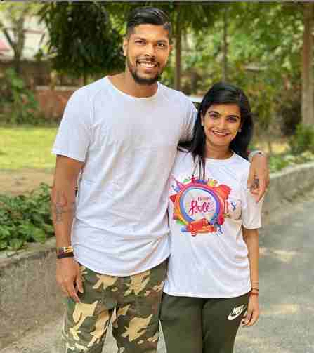 Umesh Yadav With Her Wife