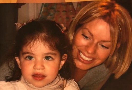 Caroline with her daughter