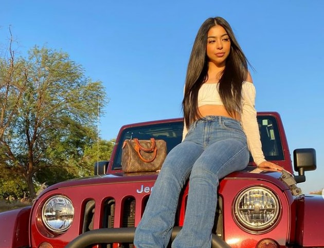 Grace Lozada with her car