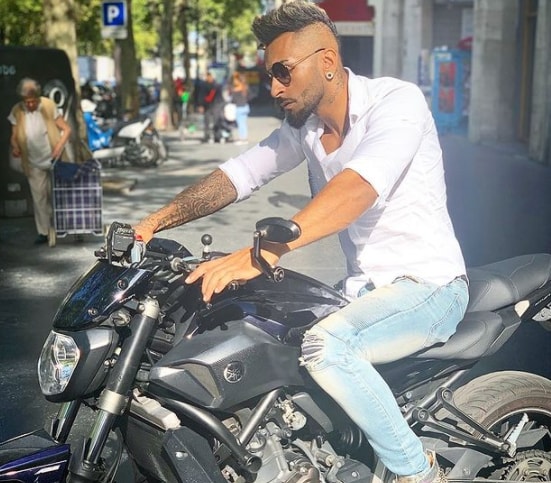 Kamal Raja riding a bike