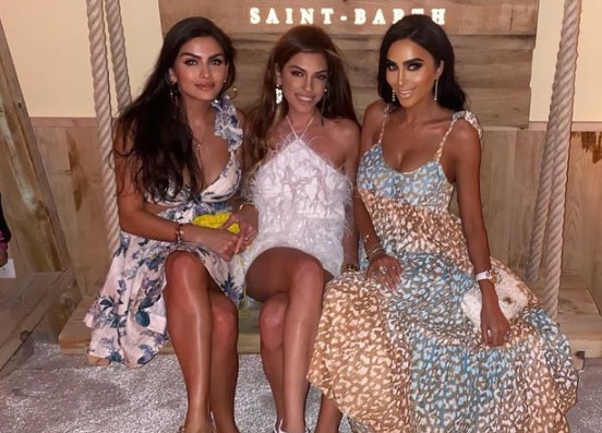 Lilly Ghalichi with her best friends