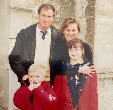 Little Eugénie Trochu with her family