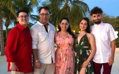 Paloma with her family