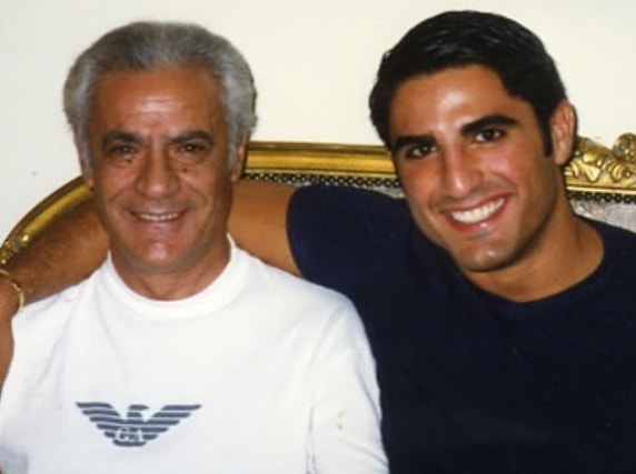 Reza Farahan with his father
