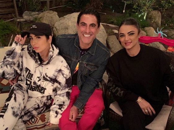 Reza Farahan with his friends