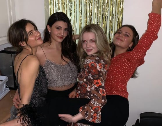 Roan Curtis with her friends