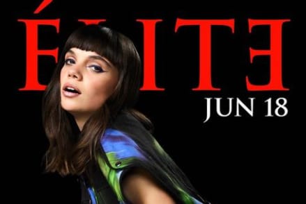 Martina Cardidi with the poster her featured web series ''Elite''.