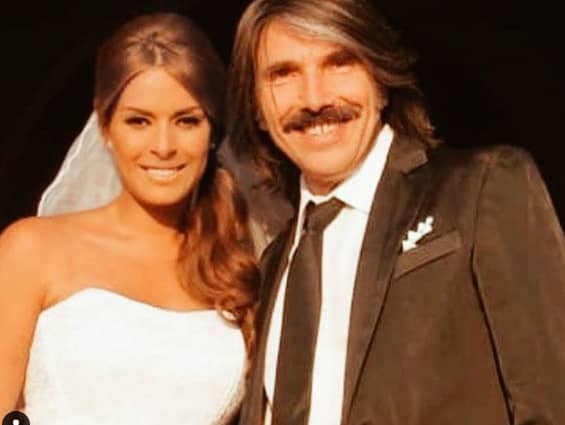 Galilea Montijo  with her husband 