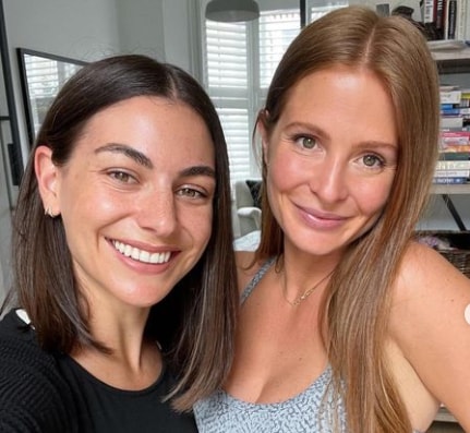 Jacqui Kingswell  with American actress Millie Mackintosh
