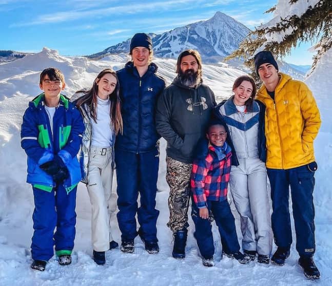 Jep Robertson with his family