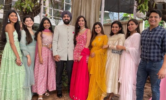 Nidhi Shah attending her friend's wedding