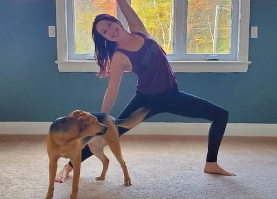 Yoga with Kassandra pet dog