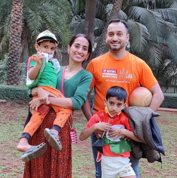 Vineeta Singh with her family