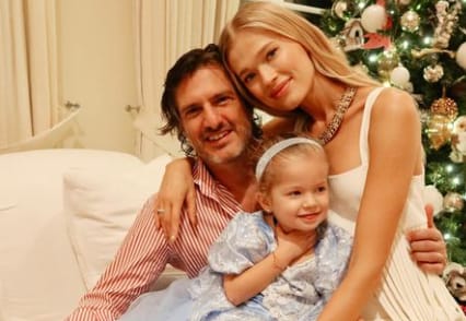 Vita Sidorkina with her husband and daughter