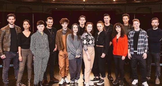 Archie Renaux with the cast of ''Shadow and Bone''