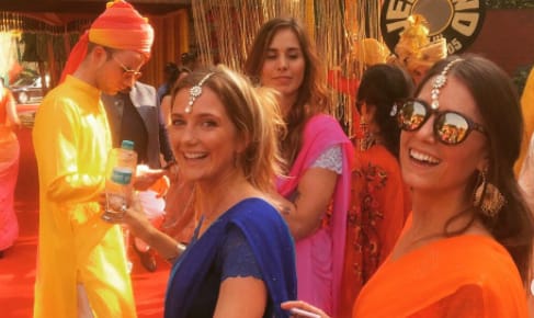 Grace Calder attending an Indian festival 