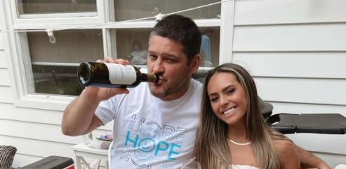 Mia Fevola with her dad