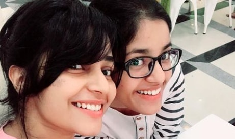 Rajisha Vijayan with her sister