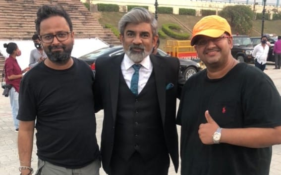 Rituraj Singh with film directors Nikhil Advani and Milap Zaveri
