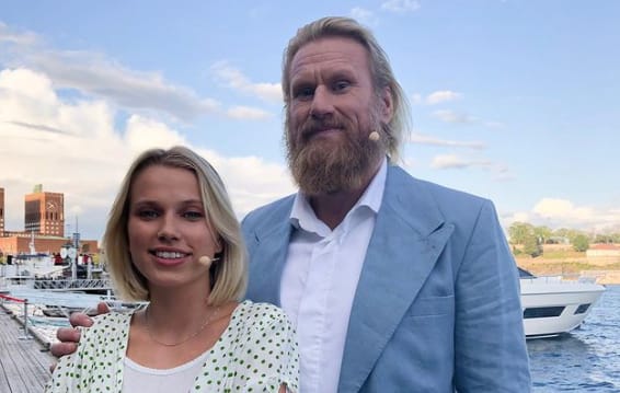 Rune Temte with actress Thea Sofie Loch Næss