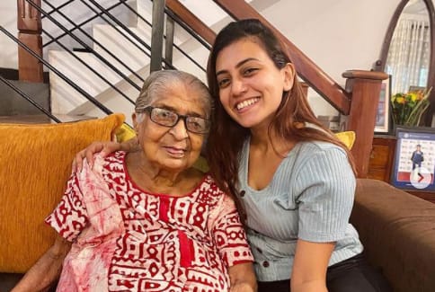 Shanudrie Priyasad with her grandma