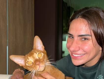 Stefi Cohen's pet cat
