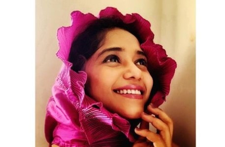 Yashashri Masurkar looks pretty in a pink scarf