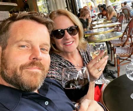 Adam Bartley and his mother 