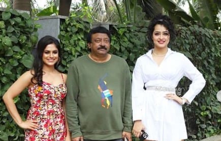 Apsara Rani with actress Nina Ganguly and film director Ram Gopal Verma
