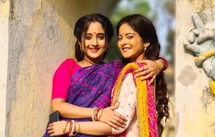 Diya Mukherjee with an actress