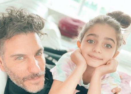 Erick Elias with his daughter Olivia Elías Guindi