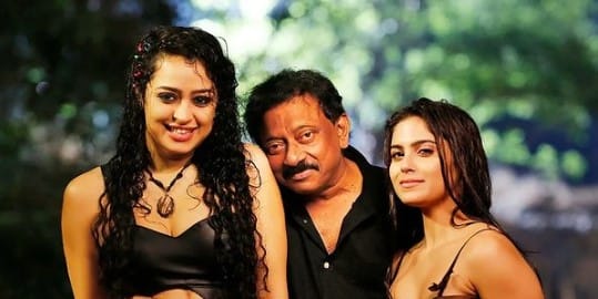 Naina Ganguly with actress Apsara Rani and film director Ram Gopal Verma