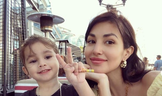 Nathalie Hart with her daughter Penelope