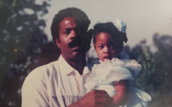 Tadasay Young and her father 