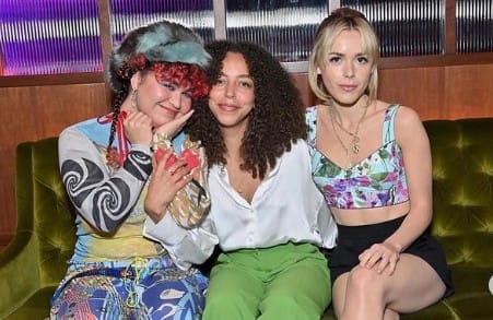 Hayley Law with her friends