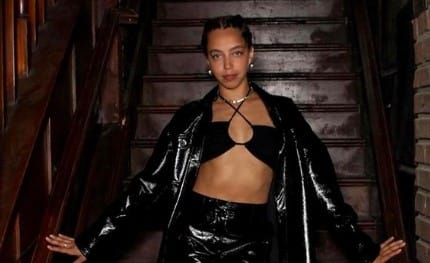 Hayley Law looks stunning, sizzling, and captivating in a black outfit