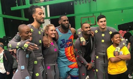 Nicole Kornet with the casts of ''Space Jam: A New Legacy'' 