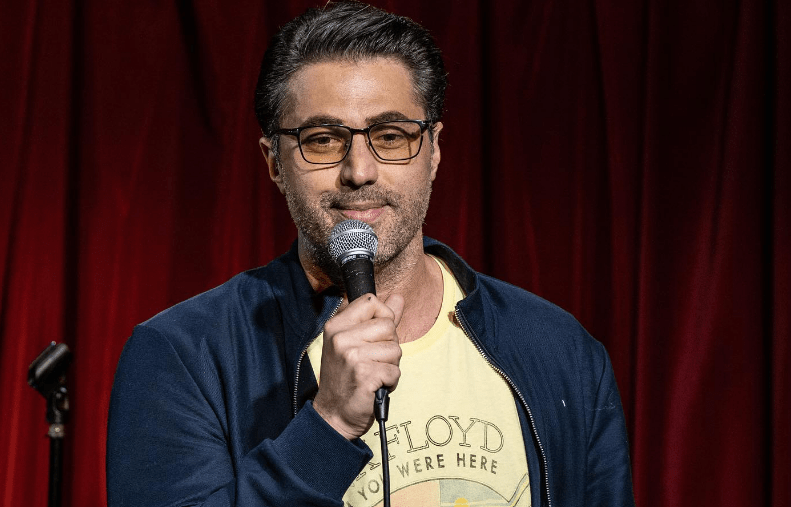Adam Ray performing standup comedy