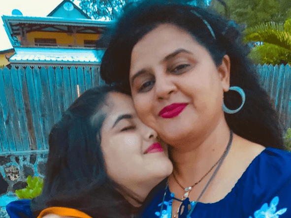 Ketaki Kulkarni with her mom
