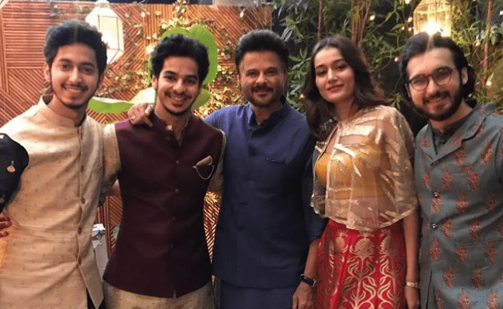 Mihir Ahuja with Anil Kapoor and other Bollywood actors