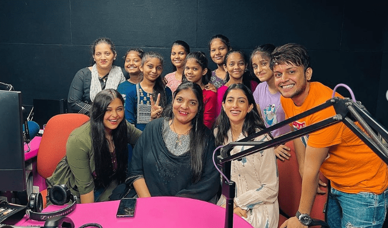 Navya Naveli Nanda at the Ishq FM radio show