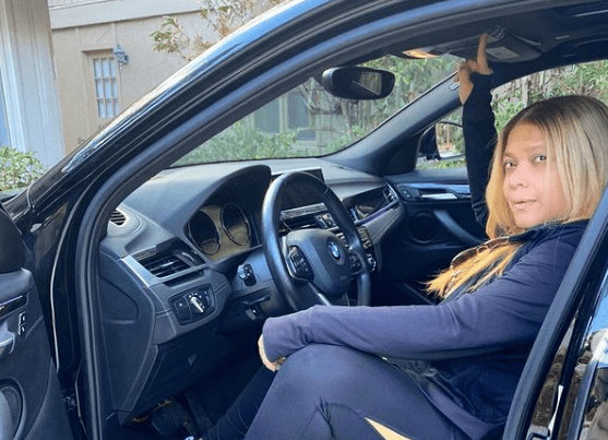 Sierra Capri doing modeling shoots in her luxurious car