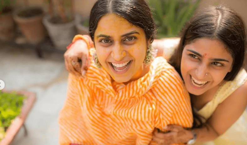 Ankita Sahigal with her sister Ishi Sahigal