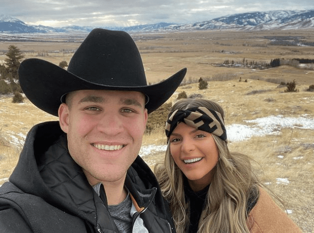 Davis Marlar spending quality time with his wife at a scenic place