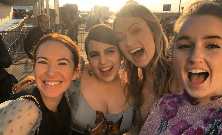Olivia Wilde with her friends