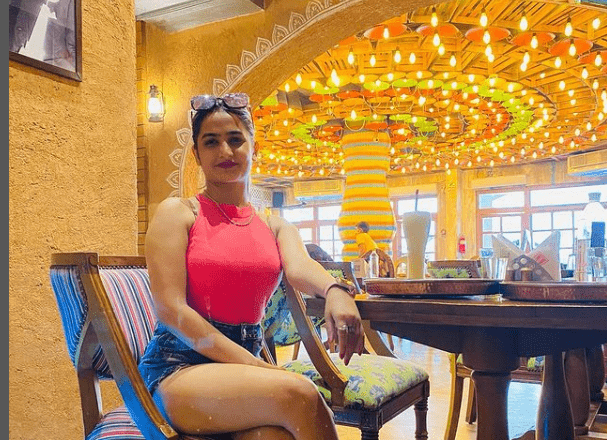 Sassy Poonam at a restaurant