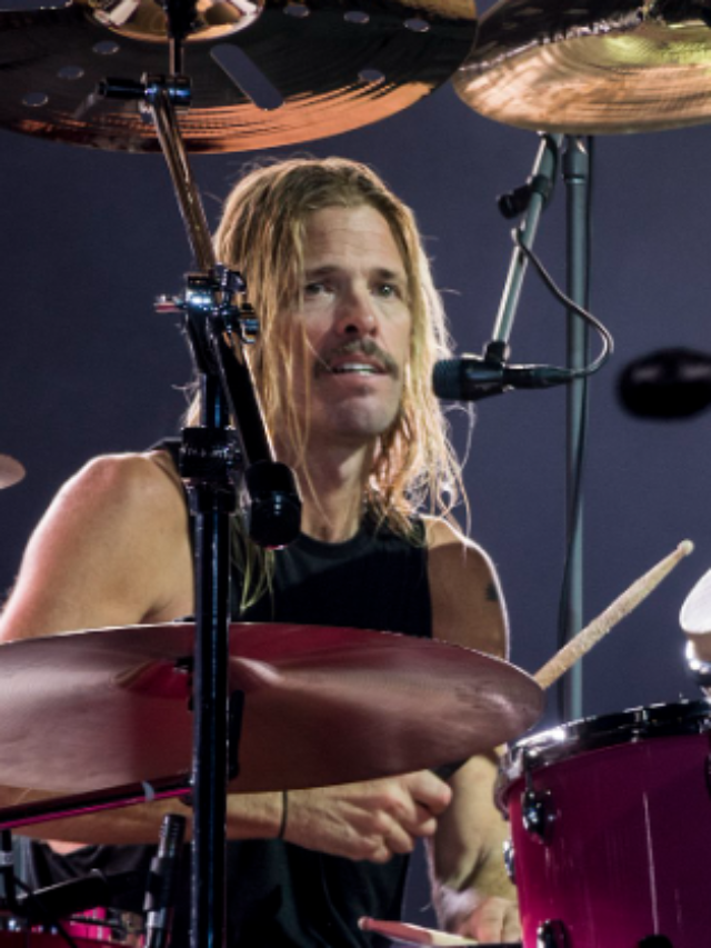 A warm tribute to the famous late drummer Taylor Hawkins at Wembley Stadium in London UK.