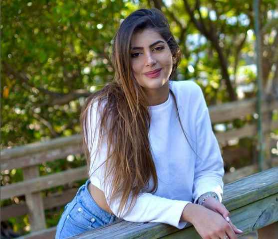 Amal Nemer is spending vacation at a scenic location