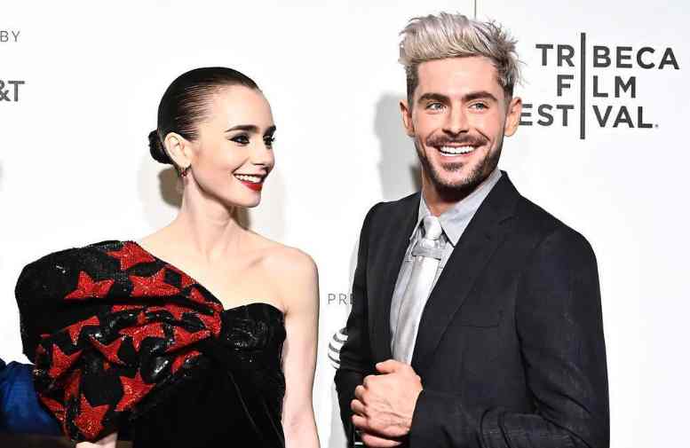 Zac Efron with actress Lily Collins
