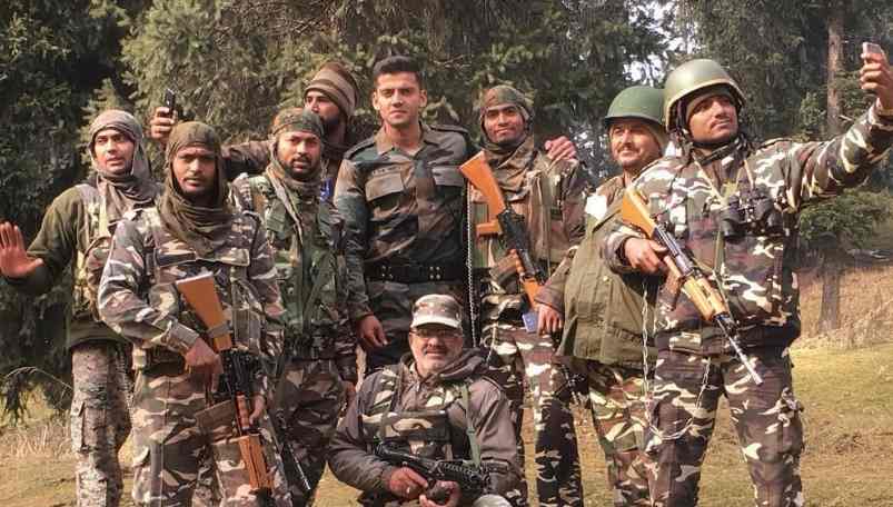 Zaheer Iqbal with the India Army